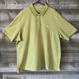 Tommy Bahama Men’s Short Sleeve Polo in Pale Lime